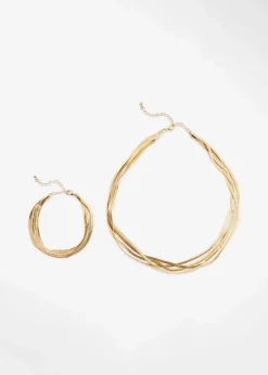 Choker und Armband (2-tlg. Schmuckset) aus Messing|bonprix Hot