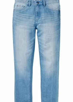 bonprix Jeans|Große Größen|Classic Fit Jeans, Straight hellblau denim