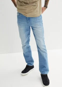 bonprix Jeans|Große Größen|Classic Fit Jeans, Straight hellblau denim