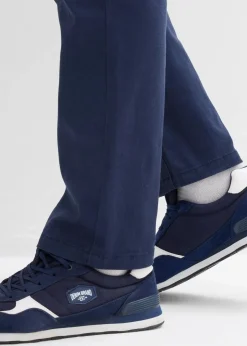 bonprix Hosen|Basics|Classic Fit Stretch-Hose, Straight dunkelblau