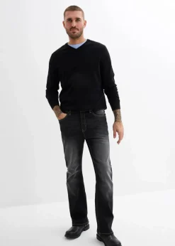 Classic Fit Stretch-Jeans mit Bequembund, Bootcut|bonprix
