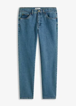 bonprix Jeans|Basics|Classic Fit Stretch-Jeans, Straight blau denim