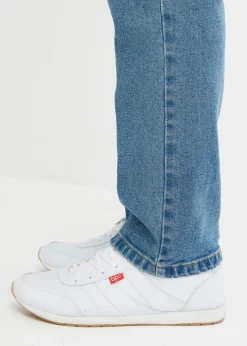 bonprix Jeans|Basics|Classic Fit Stretch-Jeans, Straight blau denim