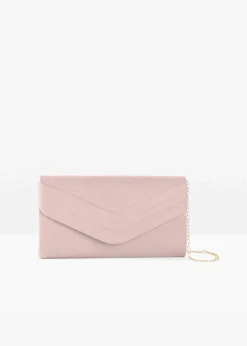 bonprix Taschen|Festliche Mode|Clutch mit Überschlagdetails hellrosa