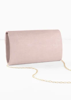 bonprix Taschen|Festliche Mode|Clutch mit Überschlagdetails hellrosa