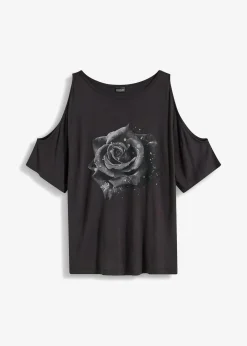 Cold-Shoulder-Shirt aus Viskose|bonprix Sale