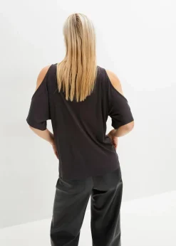 Cold-Shoulder-Shirt aus Viskose|bonprix Sale