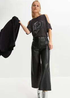 Cold-Shoulder-Shirt aus Viskose|bonprix Sale