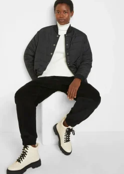 bonprix Bekleidung·Kleider|Hosen|Cord-Hose aus Baumwoll-Mix schwarz