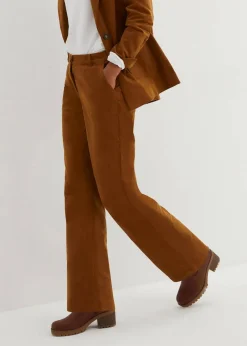 bonprix Nachhaltigere Materialien|Hosen|Cordhose aus Bio-Baumwolle mit Stretch cognac braun