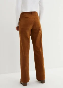 bonprix Nachhaltigere Materialien|Hosen|Cordhose aus Bio-Baumwolle mit Stretch cognac braun