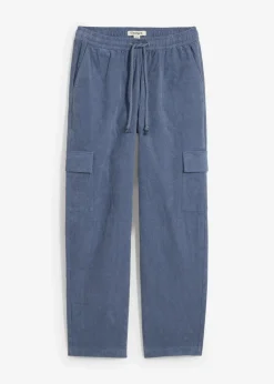 bonprix Bekleidung·Kleider|Hosen|Cordhose im Barrel-Shape rauchblau