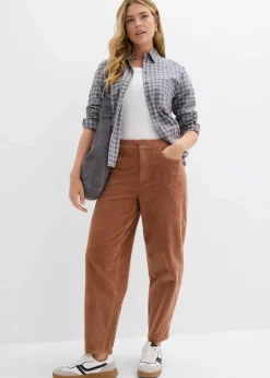 bonprix Hosen|Bekleidung·Kleider|Cordhose in Barellform schokosorbet