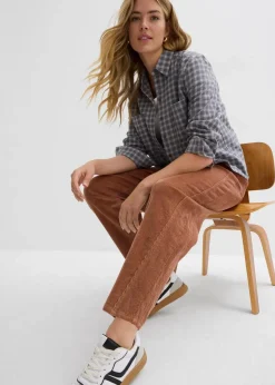 bonprix Hosen|Bekleidung·Kleider|Cordhose in Barellform schokosorbet