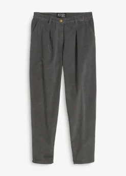 bonprix Bekleidung·Kleider|Hosen|Cordhose mit Bio-Baumwolle, Balloon-Fit dunkelgrau