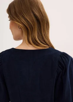 bonprix Bekleidung·Pullover & Strickjacken|Kleider|Cordkleid aus Baumwolle tintenblau