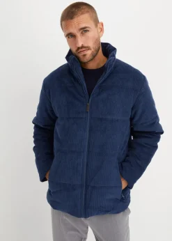 Cord-Steppjacke mit abnehmbarer Kapuze|bonprix Discount