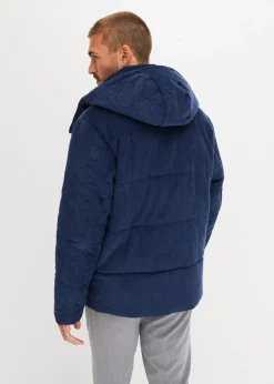 Cord-Steppjacke mit abnehmbarer Kapuze|bonprix Discount