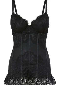 bonprix Nachhaltigere Materialien|Erotikwäsche|Corsage mit Bügel schwarz
