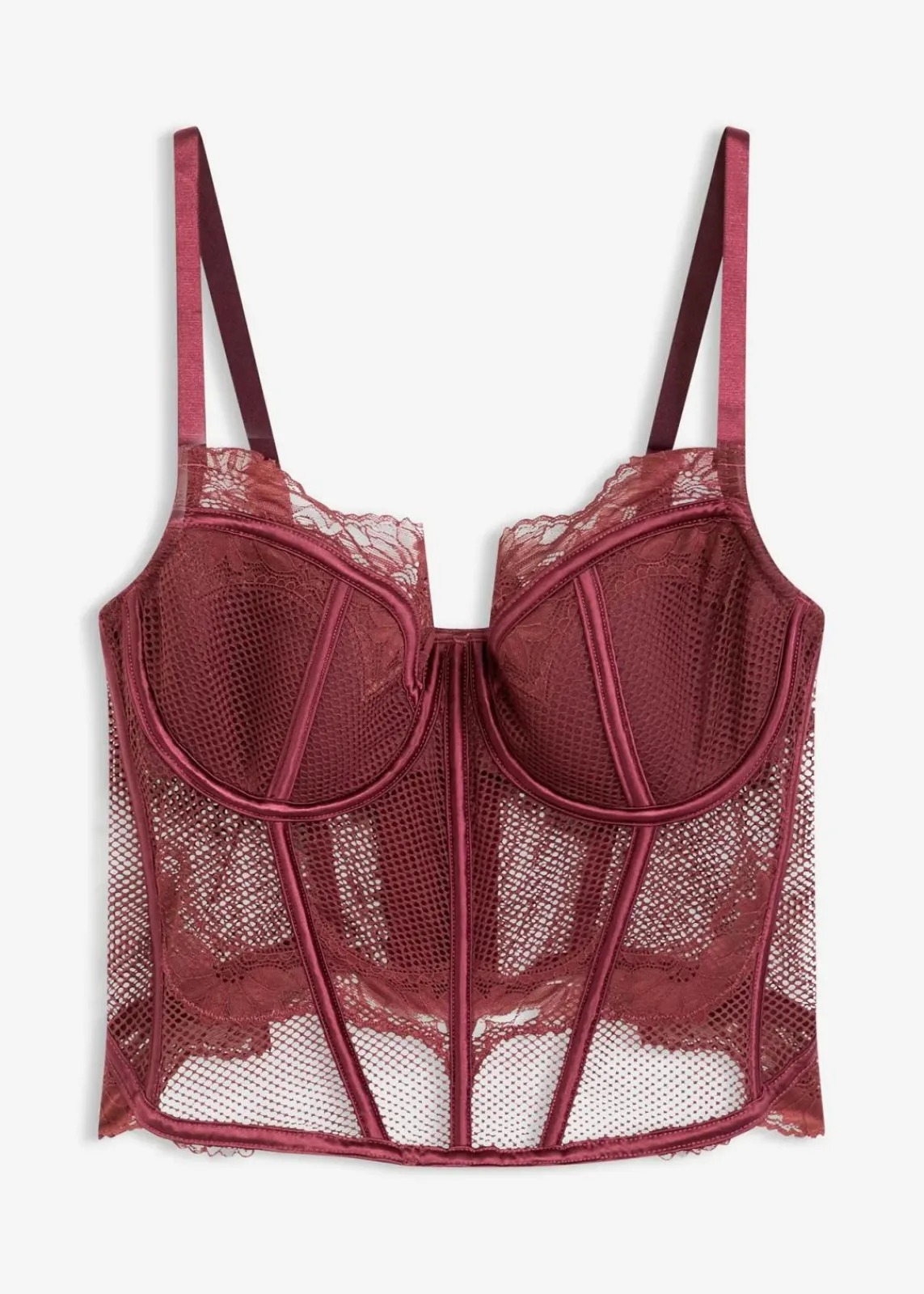 Corsage mit edler Spitze|bonprix