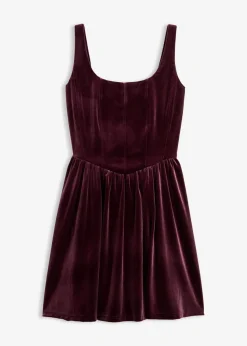 Corsagenkleid aus softem Samt|bonprix Outlet