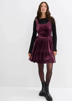 Corsagenkleid aus softem Samt|bonprix Outlet