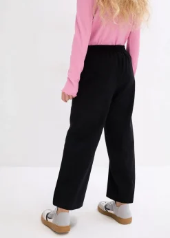 bonprix Mädchen 9-16 Jahre·Hosen & Leggings|Mädchen 2-8 Jahre·Nachhaltigere Materialien|Culotte aus Bio-Baumwolle mit elastischem Bund schwarz