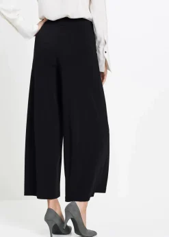 bonprix Bekleidung·Kleider|Hosen|Culotte aus Jersey schwarz