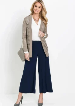 bonprix Nachhaltigere Materialien|Hosen|Culotte aus Jersey dunkelblau