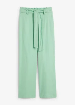 bonprix Bekleidung·Kleider|Hosen|Culotte aus luftigem Leinen-Mix mint