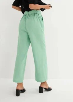 bonprix Bekleidung·Kleider|Hosen|Culotte aus luftigem Leinen-Mix mint