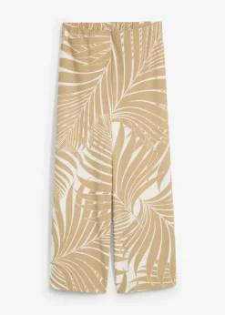 bonprix Bekleidung·Kleider|Hosen|Culotte aus softem Viskose-Mix wollweiß/new beige bedruckt