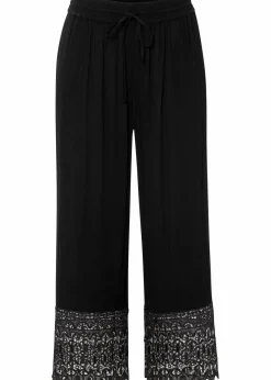 bonprix Bekleidung·Kleider|Hosen|Culotte aus Viskose schwarz