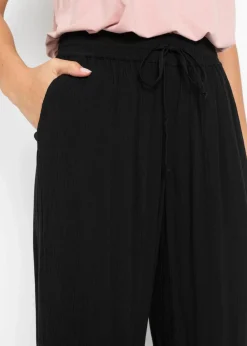 bonprix Bekleidung·Kleider|Hosen|Culotte aus Viskose schwarz