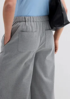 bonprix Bekleidung·Kleider|Hosen|Culotte in Wolloptik schattengrau meliert