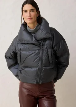 bonprix Bekleidung·Hosen|Nachhaltigere Materialien|Daunenjacke mit recycelten Daunen​ wasserabweisend anthrazit