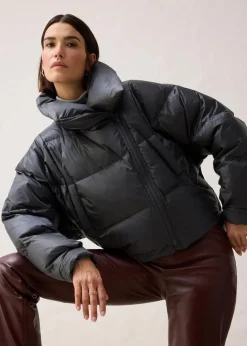 bonprix Bekleidung·Hosen|Nachhaltigere Materialien|Daunenjacke mit recycelten Daunen​ wasserabweisend anthrazit