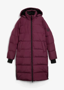 bonprix Bekleidung·Hosen|Nachhaltigere Materialien|Daunenmantel mit recycelter Daune und isolierender Wärmetechnologie aubergine