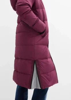 bonprix Bekleidung·Hosen|Nachhaltigere Materialien|Daunenmantel mit recycelter Daune und isolierender Wärmetechnologie aubergine