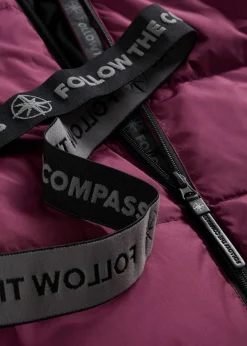 bonprix Bekleidung·Hosen|Nachhaltigere Materialien|Daunenmantel mit recycelter Daune und isolierender Wärmetechnologie aubergine