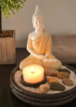 Deko-Figur Buddha mit Teelicht|bonprix Clearance