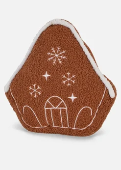 bonprix Kissen & Tagesdecken|Kissenbezüge|Dekokissen Lebkuchenhaus braun