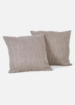 bonprix Kissenbezüge|Kissenbezüge|Dekokissen mit Struktur inkl.Füllung (2er Pack) hellgrau