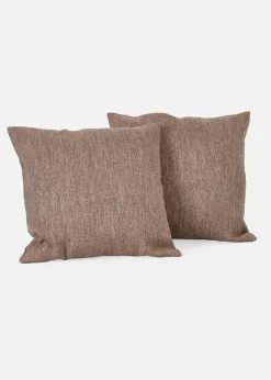 bonprix Kissenbezüge|Kissenbezüge|Dekokissen mit Struktur inkl.Füllung (2er Pack) cappuccino