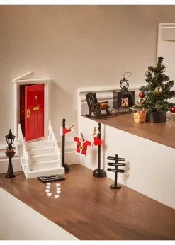 bonprix Sehr Beliebt|Wohnaccessoires|Deko-Objekt Minatur Wichteltür mit Zubehör (20-tlg.Set) rot/schwarz/dunkelgrün