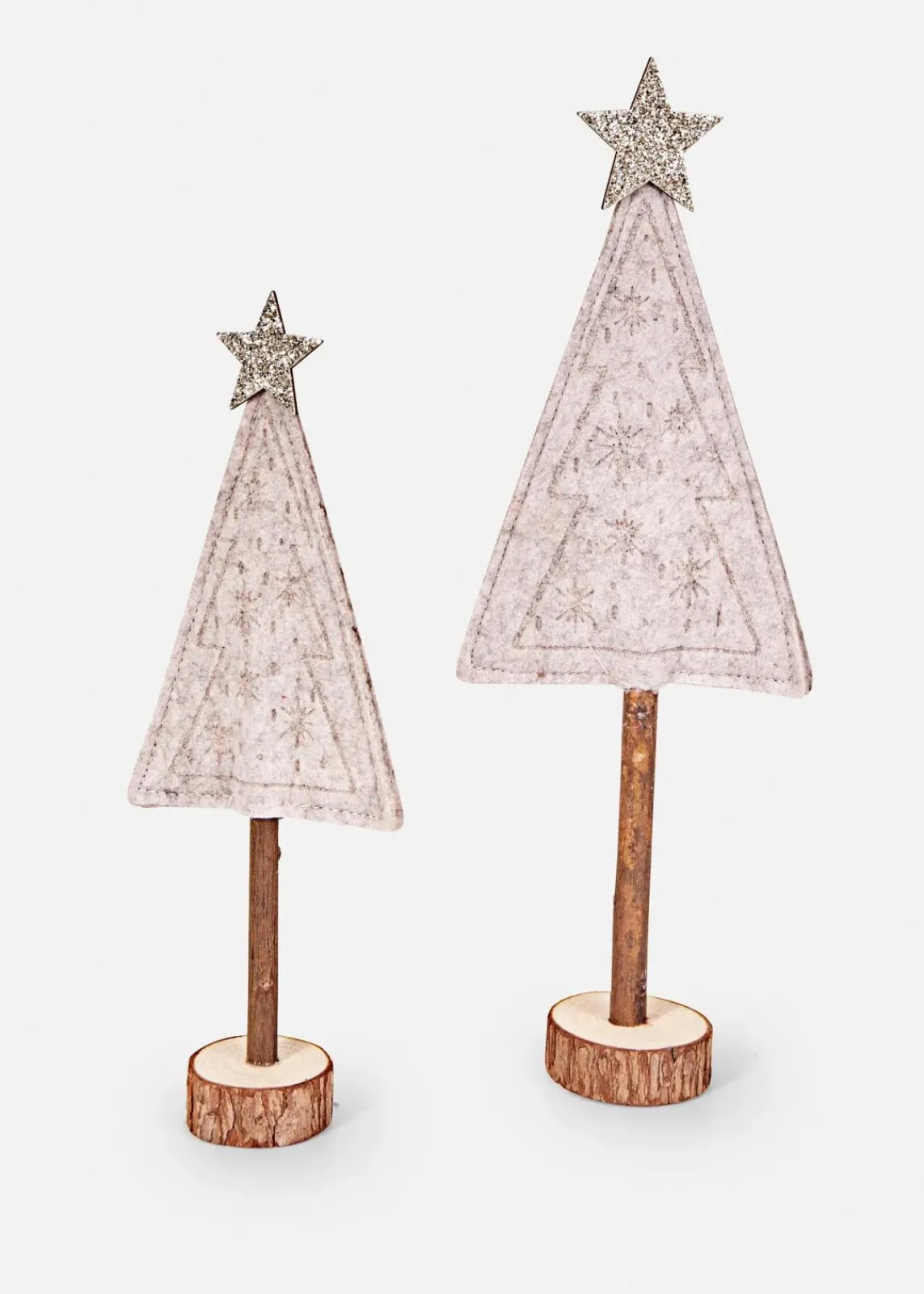 Deko-Objekte Tannenbäume mit Schneeflocken Design|bonprix Sale