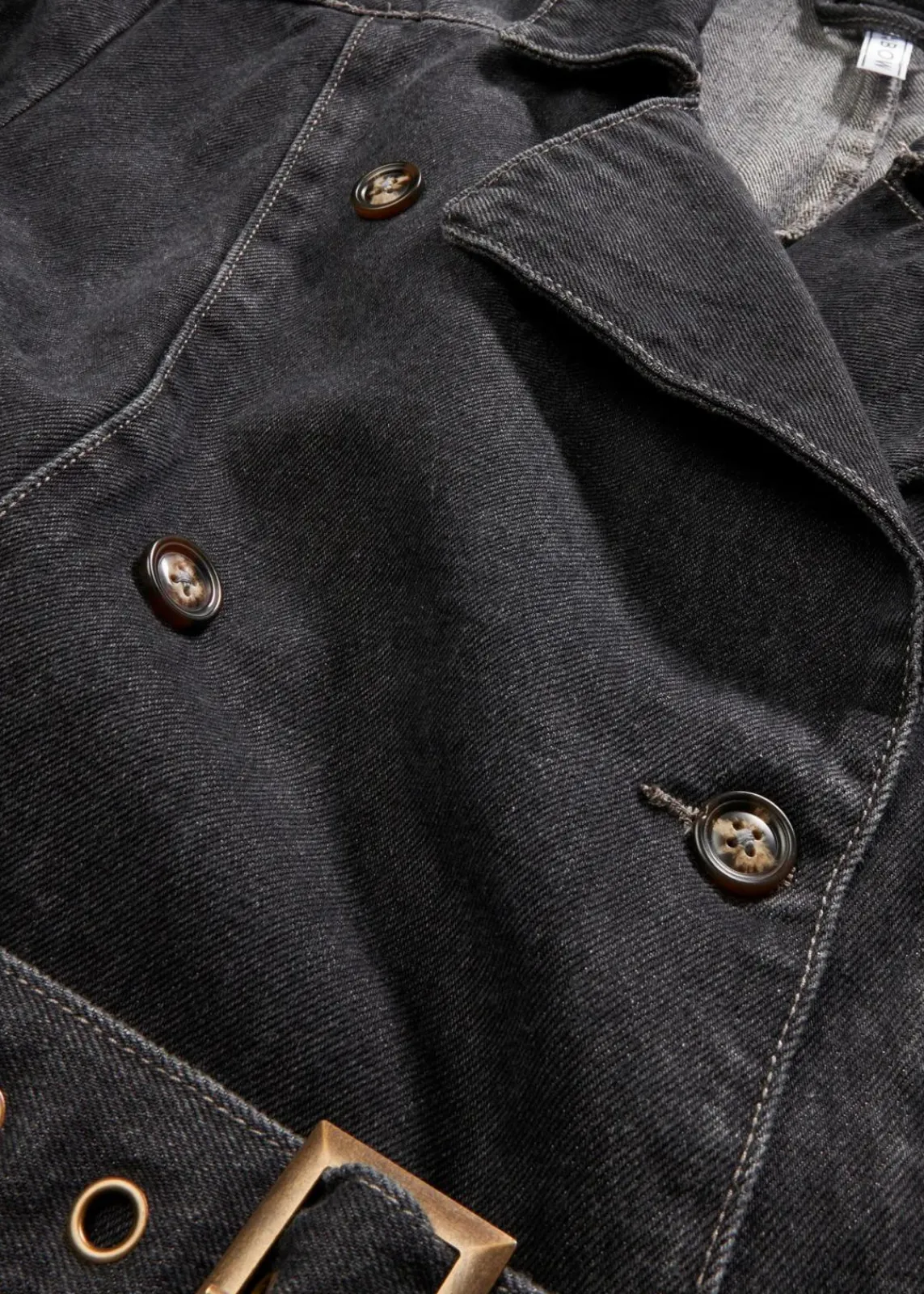 bonprix Jacken & Mäntel|Bekleidung·Hosen|Denim Trenchcoat grau denim