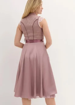 bonprix Bekleidung·Pullover & Strickjacken|Kleider|Dirndl mit Pailletten-Schürze rosenholzgemustert