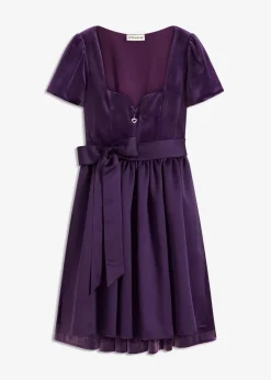 bonprix Bekleidung·Pullover & Strickjacken|Kleider|Dirndl und Schürze (2-tlg.Set) dunkellila