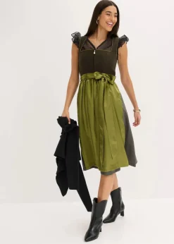 bonprix Bekleidung·Jacken & Mäntel|Blusen & Tuniken|Dirndlbluse schwarz